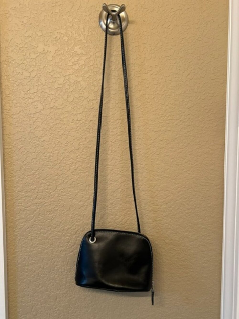 Latico Black NJ USA Leather Petite Crossbody